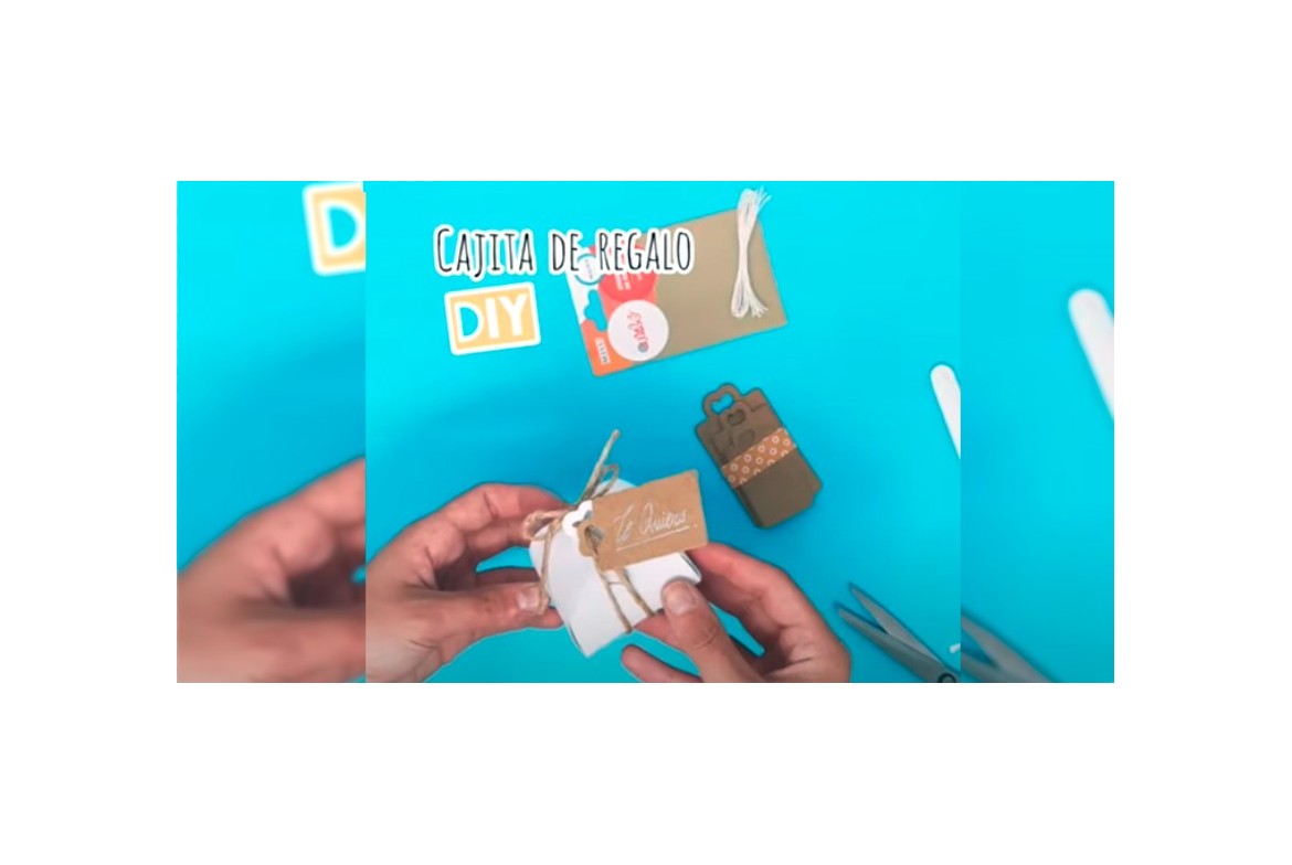 Caja de cartón regalo DIY - Caja para detalles románticos en eventos. Ideas Craft fáciles.